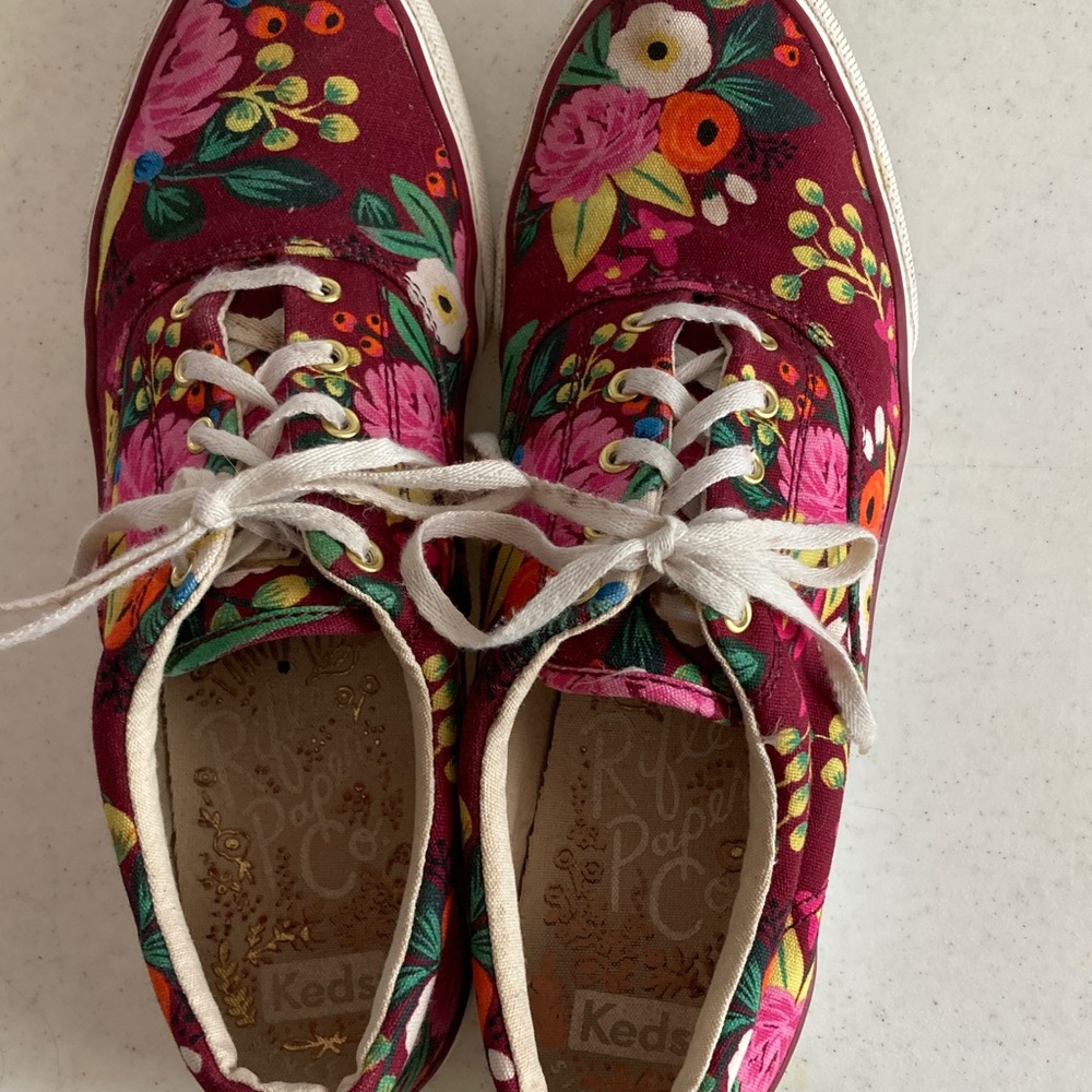 Keds Rifle Paper Co. Multicolor Floral Sneakers - Picture 3 of 8